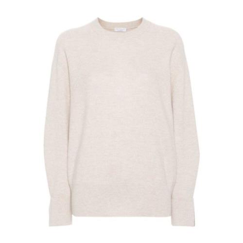 Kjededetalj Sweaters Lys Beige