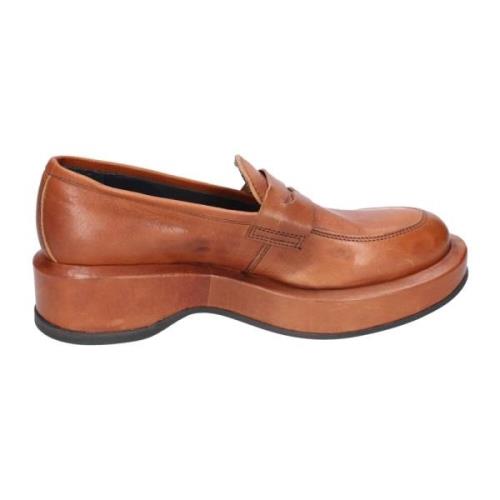 Skinn Loafers for Kvinner