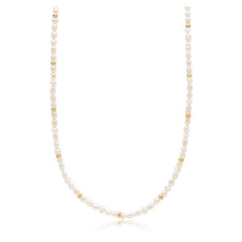 Womens Mini Pearl Necklace