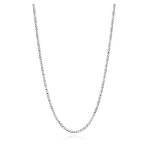 Mens Squared Silver Chain