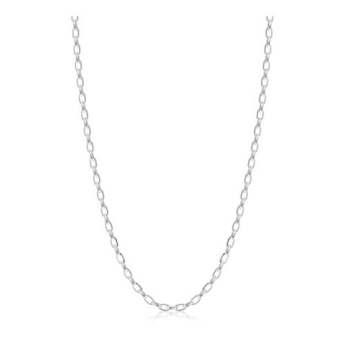 Sterling Silver Faceted Cable Chain