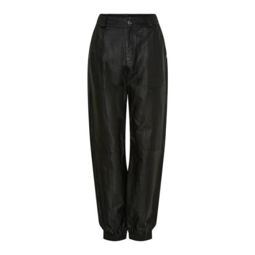 Sort Skinn Track Pants