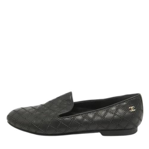 Pre-owned Leather flats