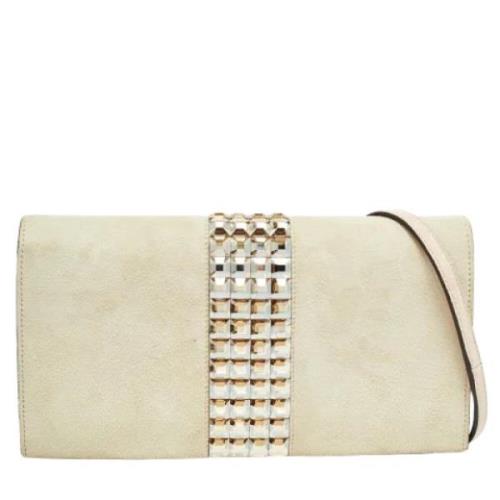 Pre-owned Suede clutches