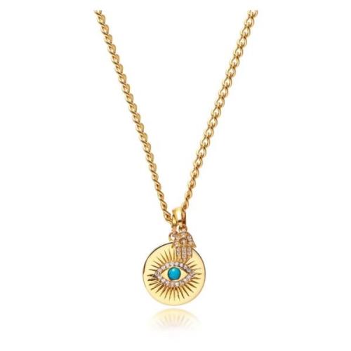 Skyfall Evil Eye and Hamsa Hand Necklace