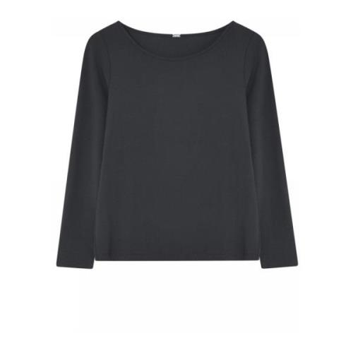 Slim T-Shirt Top Svart