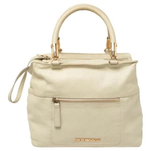 Pre-owned Gronn skinn Armani Tote