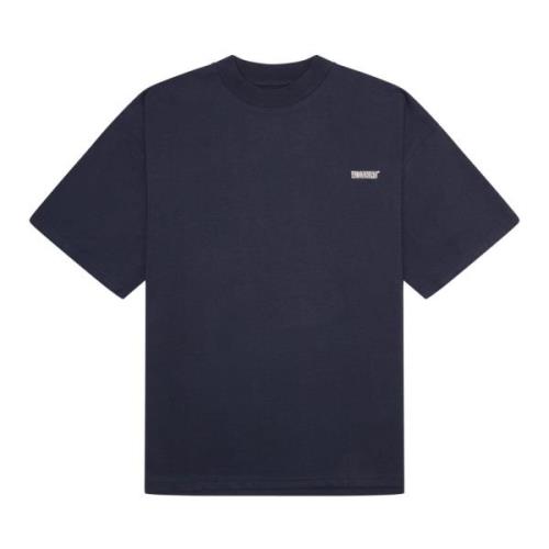 Navy Spot Tee med rund hals