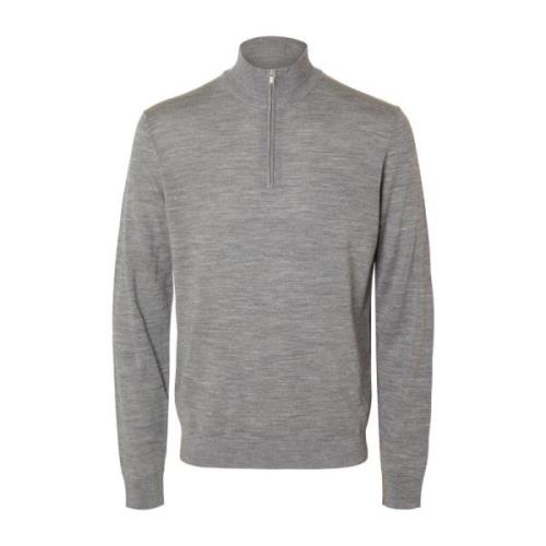 Merino Half Zip Strikket Genser