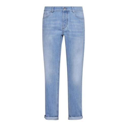 Lys Blå Denim Tapered Jeans