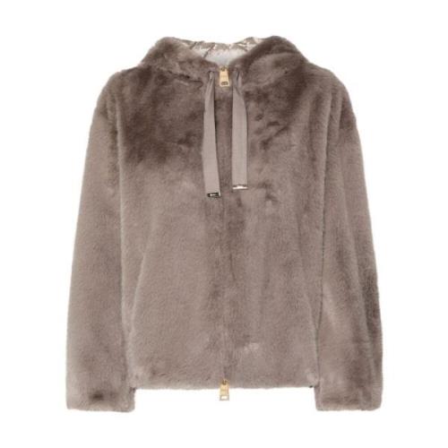 Faux-Fur Dove Grey Coat