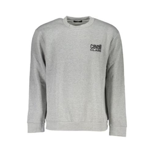 Grå Brodert Sweatshirt