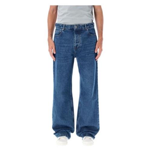 Blå Brukte Store Fit Jeans