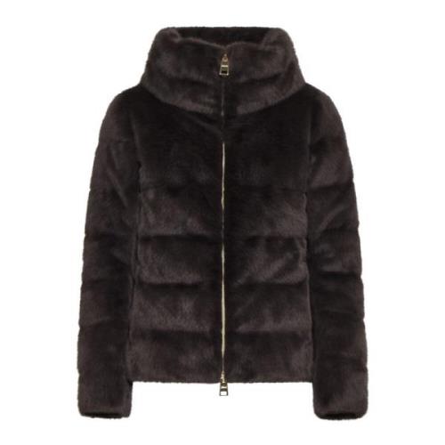 Quiltet Faux Fur Dunjakke