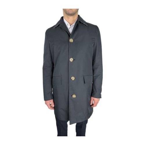 Navy Cotton Trench Coat