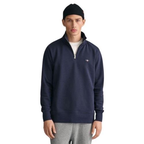 Halfzip Sweater - Marineblå