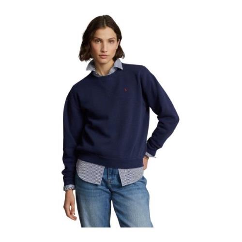 Marine Polo Langarmet Sweatshirt