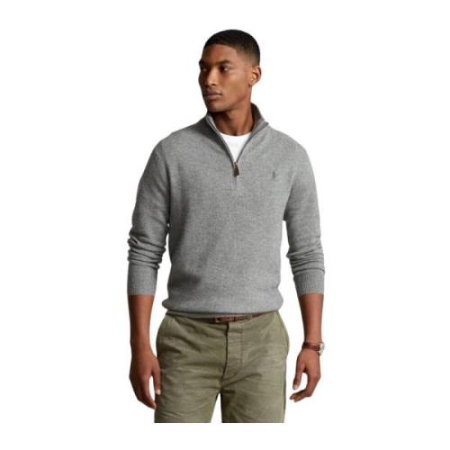 Luksuriøs Wool Quarter-Zip Sweater