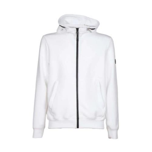 Elegant hvit Tech Fabric Hoodie