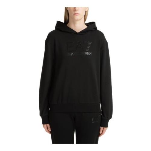 Ensfarget Logo Rhinestone Hoodie