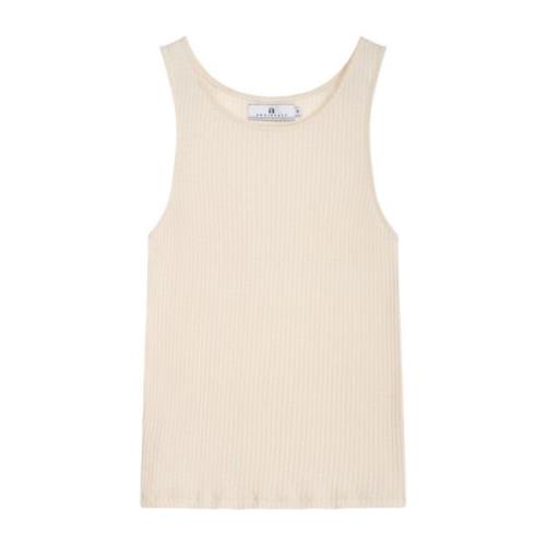 Lyocell Rib Tank Top - Ecru