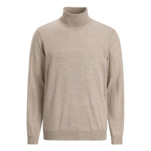 Beige Rollneck Genser Jakker