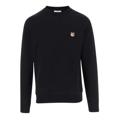 Bomull Crew Neck Sweatshirt Rev Patch