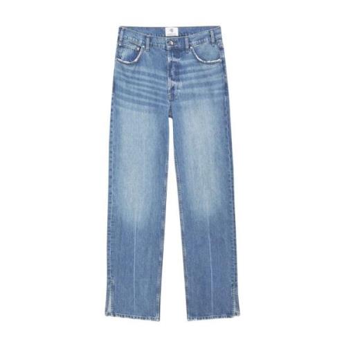 Nordisk Blå Avslappet Straight Jeans