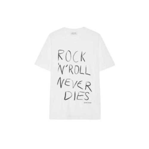 Rock N Roll Grafisk Tee Elfenben