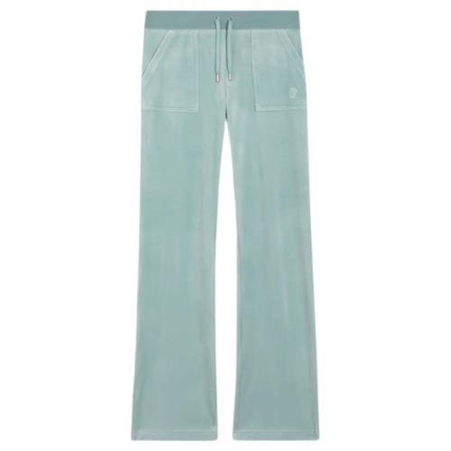 Blå Velour Del Ray Pocket Pant