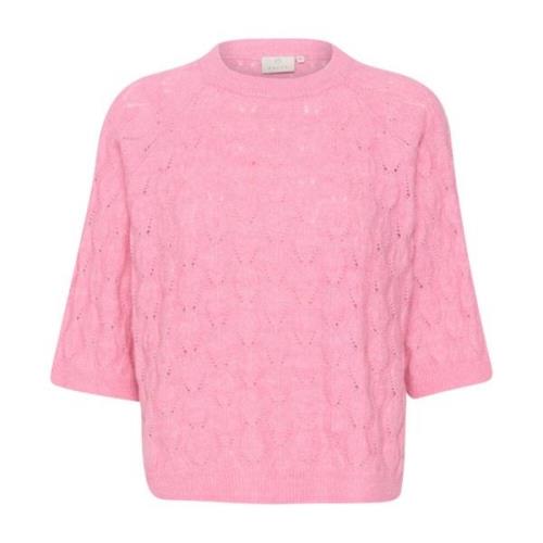 Rosebloom Melange Strikket Genser Pullover