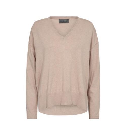 V-Neck Knit Strik Rose Smoke