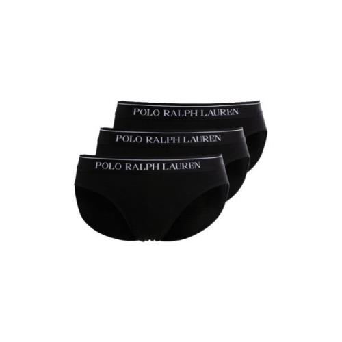 Sorte Herre Briefs Sett Logo Elastisk