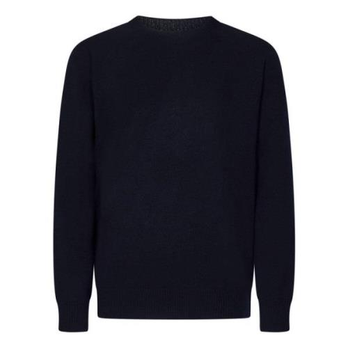 Blå Merinoull Crewneck Sweater