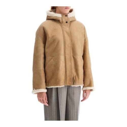 Vendbar Shearling Hettejakke