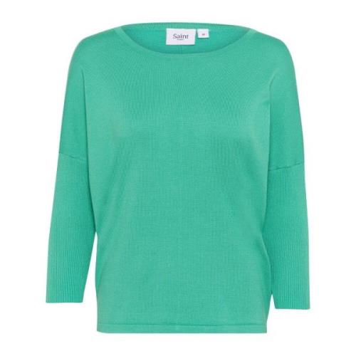 Grønn R-Neck Pullover Genser