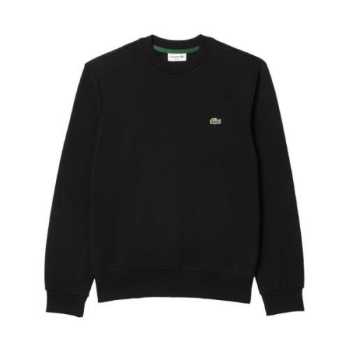 Sort Crew Neck Sweatshirt Klassisk Passform