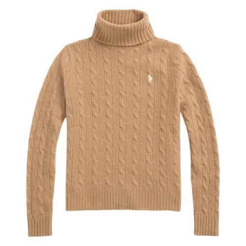 Myk Kabelstrikket Turtleneck Genser