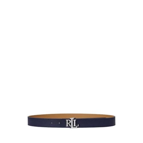 Reversibelt Skinnbelte Navy/Camel