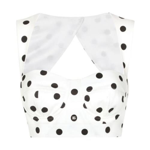 Polka Dot Bustier Top