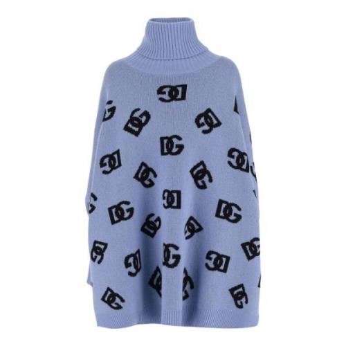 Ull Poncho med DG Logo Motif