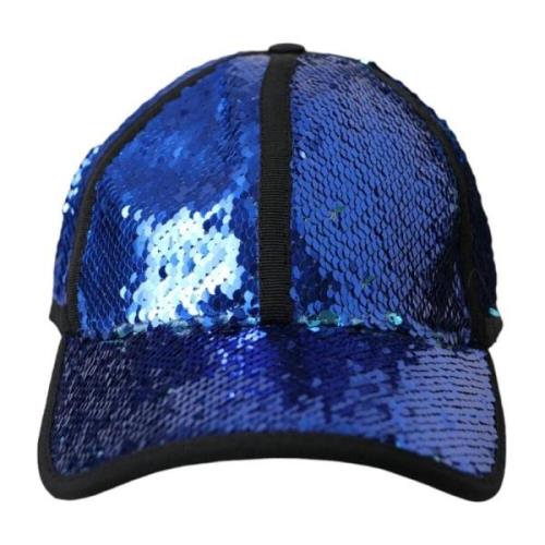 Paljett Baseball Cap Kongeblå