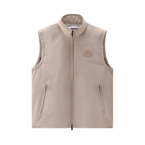 Stilig Beige Polstret Vest