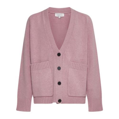 Chunky Strikket Lamull Cardigan Gensere