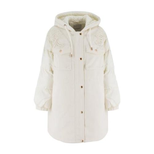 Blomsterapplikasjon Bi-Materiale Parka