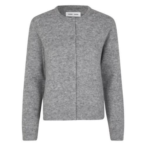 Grå Melange Alpakka Cardigan