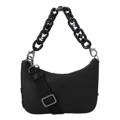 Leather shoulder-bags