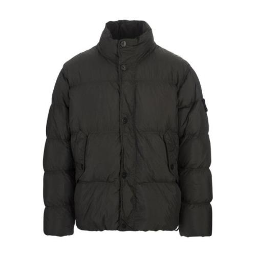 Grå Lettvekts Nylon Blouson Jakke