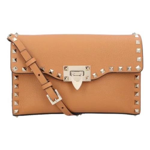 Leather shoulder-bags