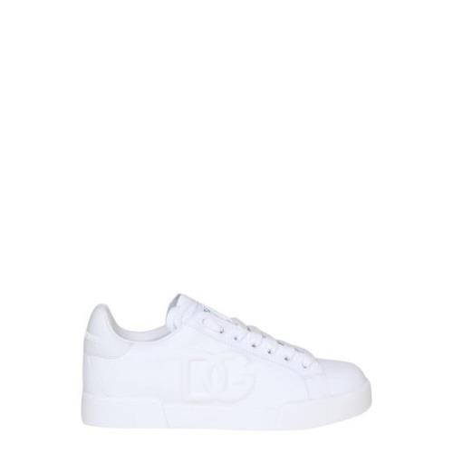 Hvite Lave Sneakers